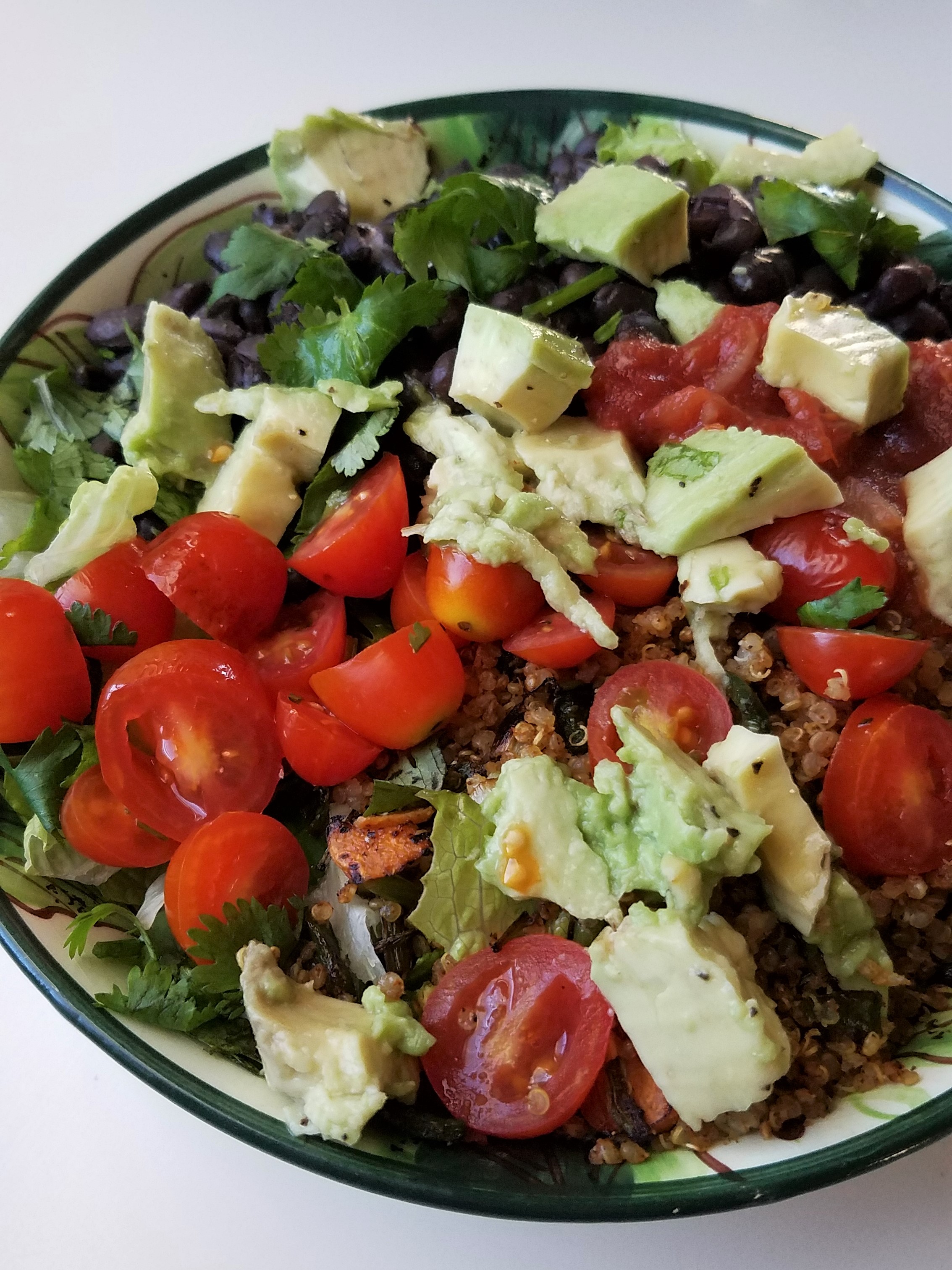 Salad with Quinoa Meat