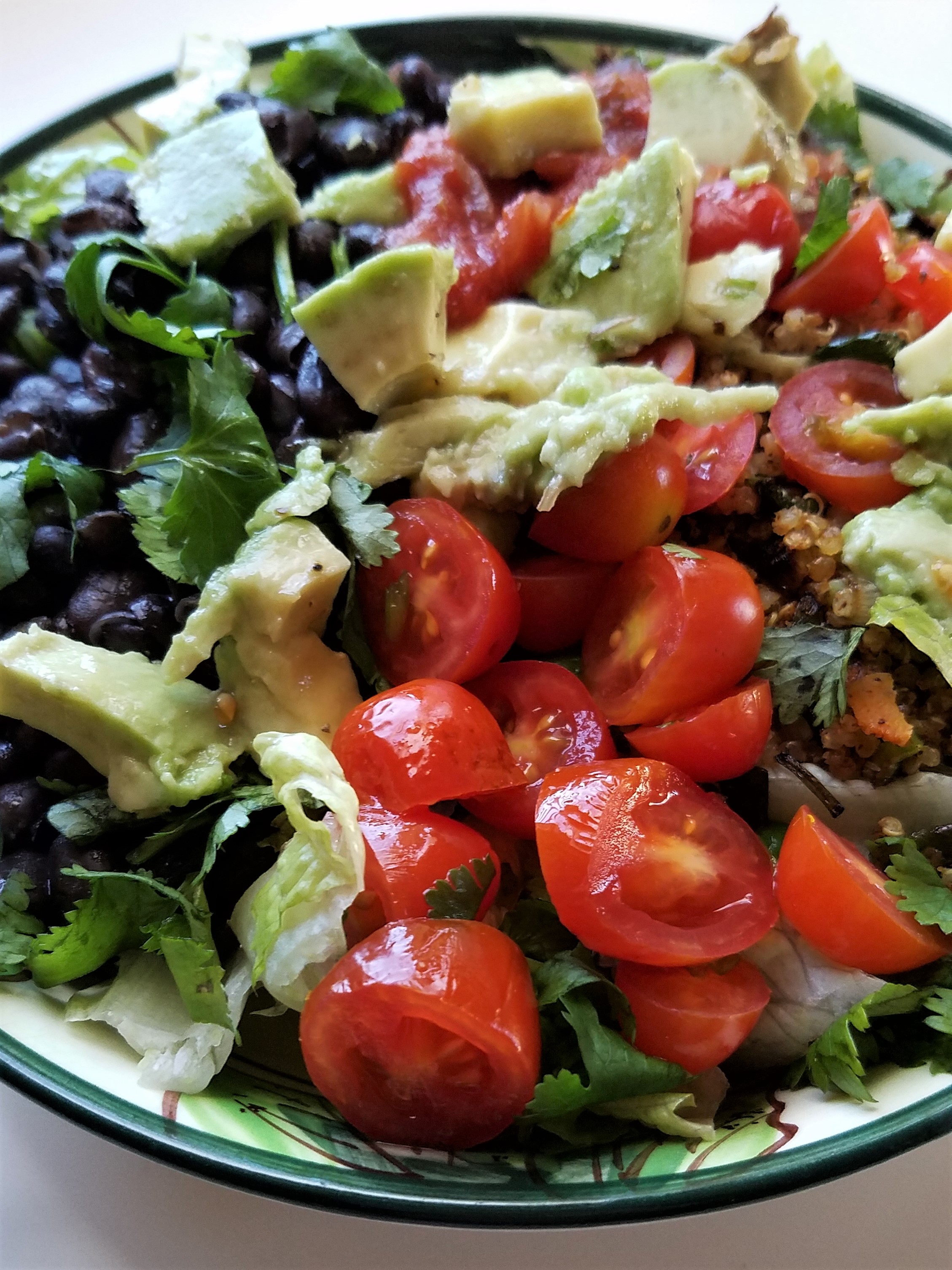 Salad with Quinoa Meat