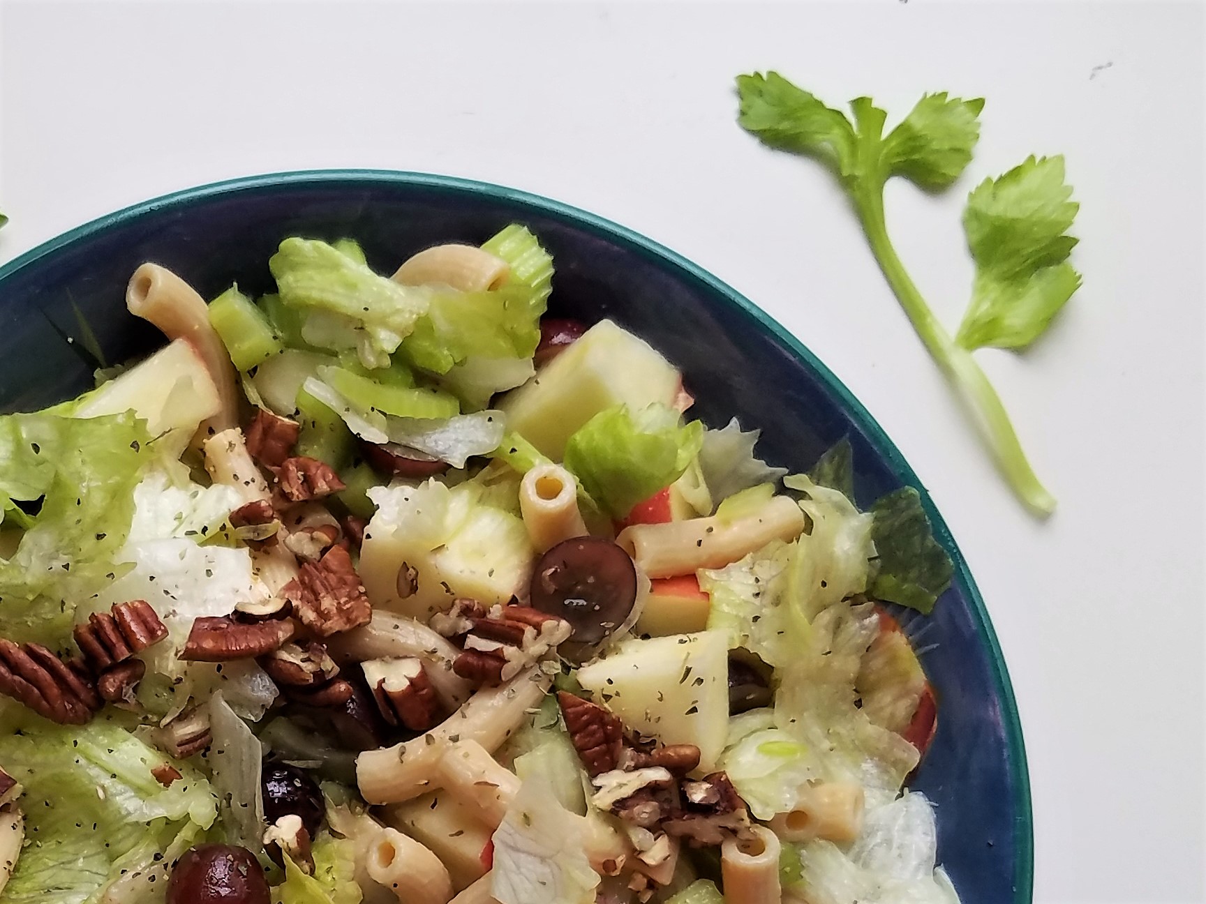 Fresh and Fruity Iceberg Salad with Pasta for May