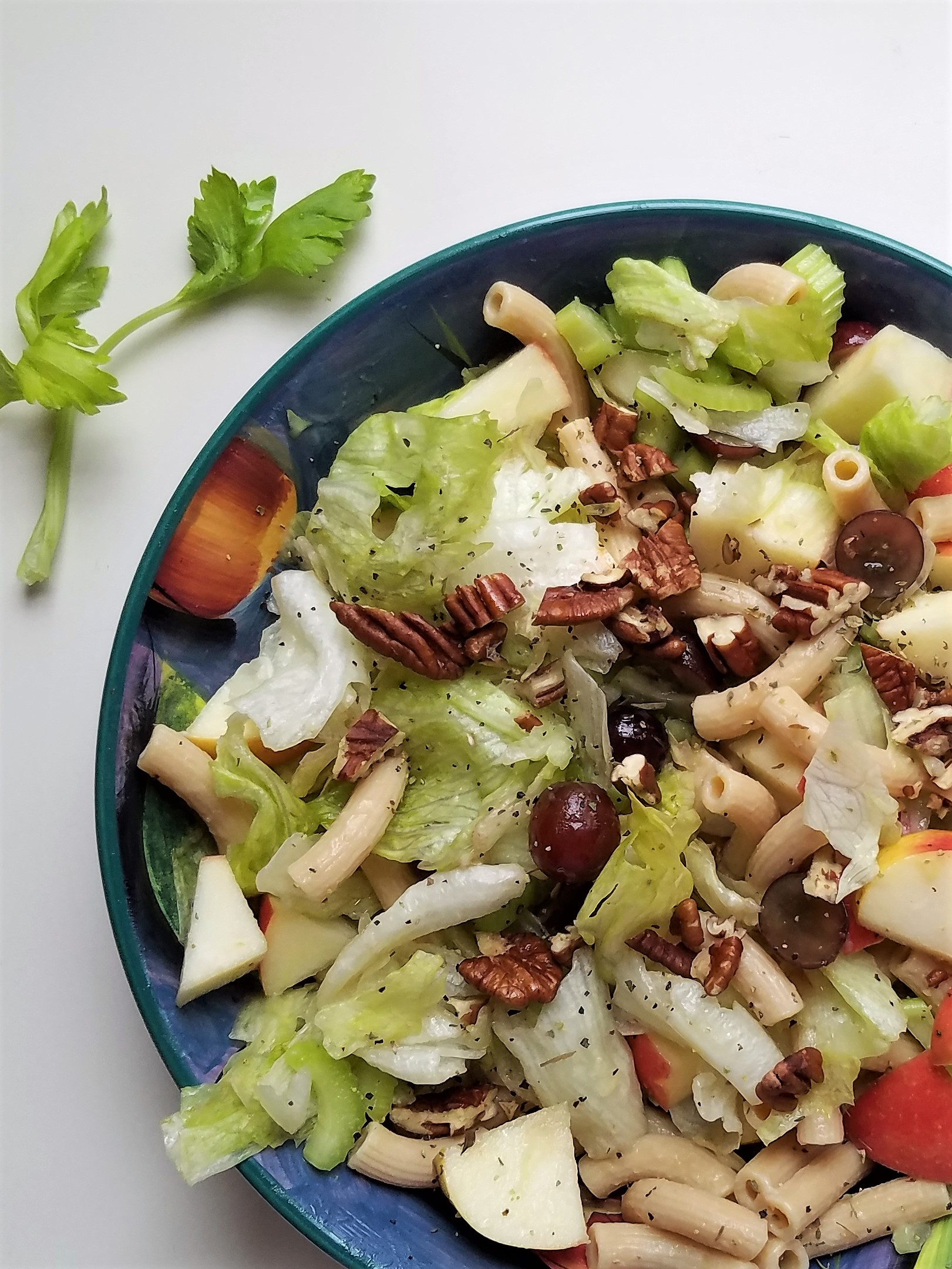 Fresh and Fruity Iceberg Salad with Pasta for May