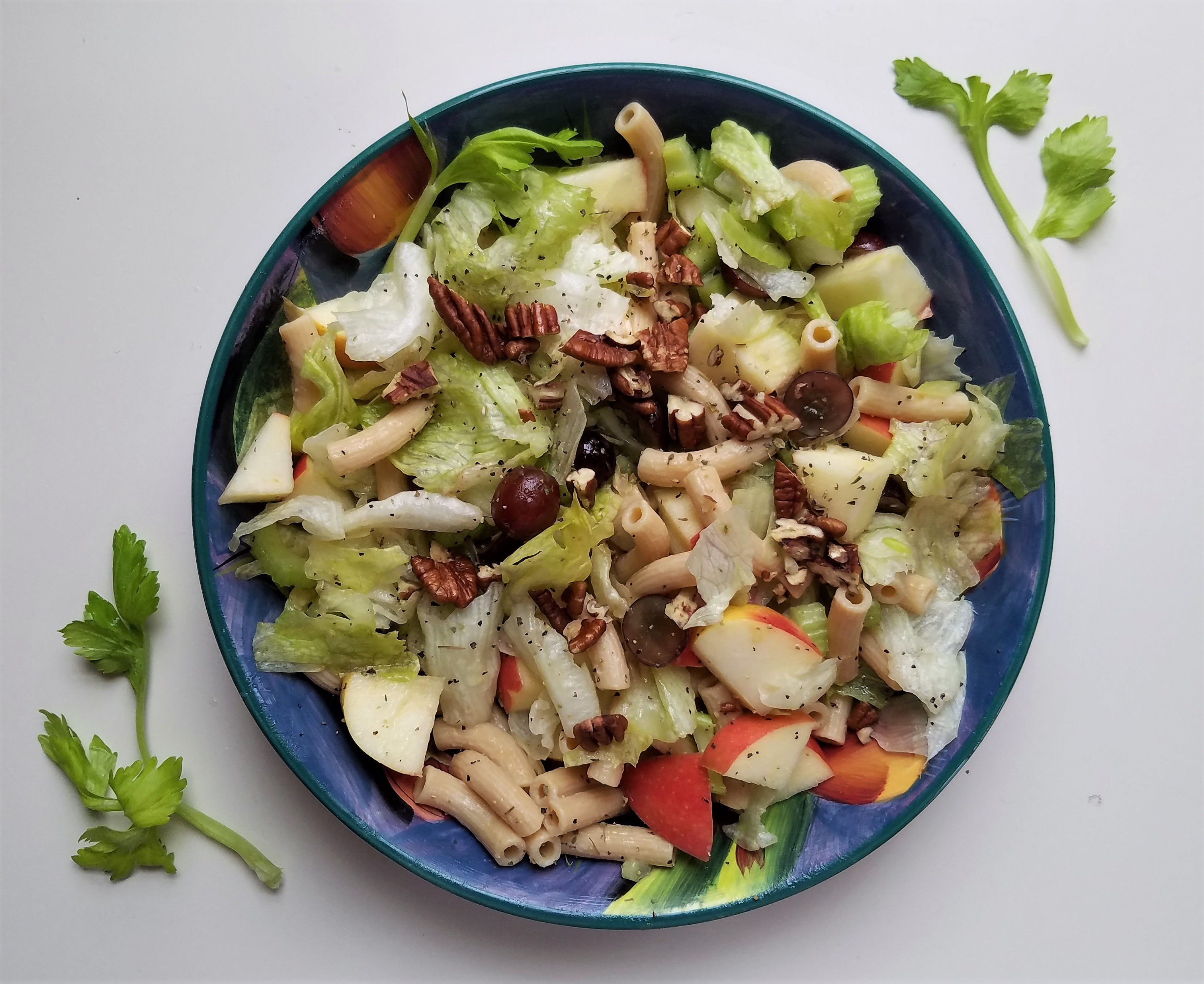 Fresh and Fruity Iceberg Salad with Pasta for May