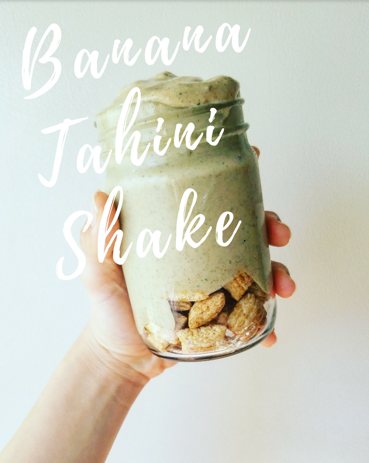 Banana Tahini Shake Header