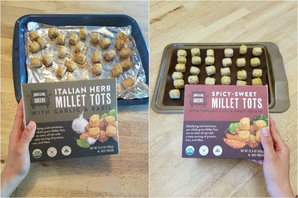 rolling greens millet tots