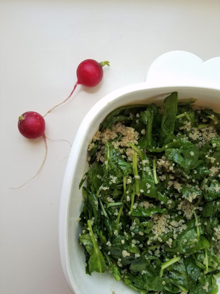 watermelon spinach salad