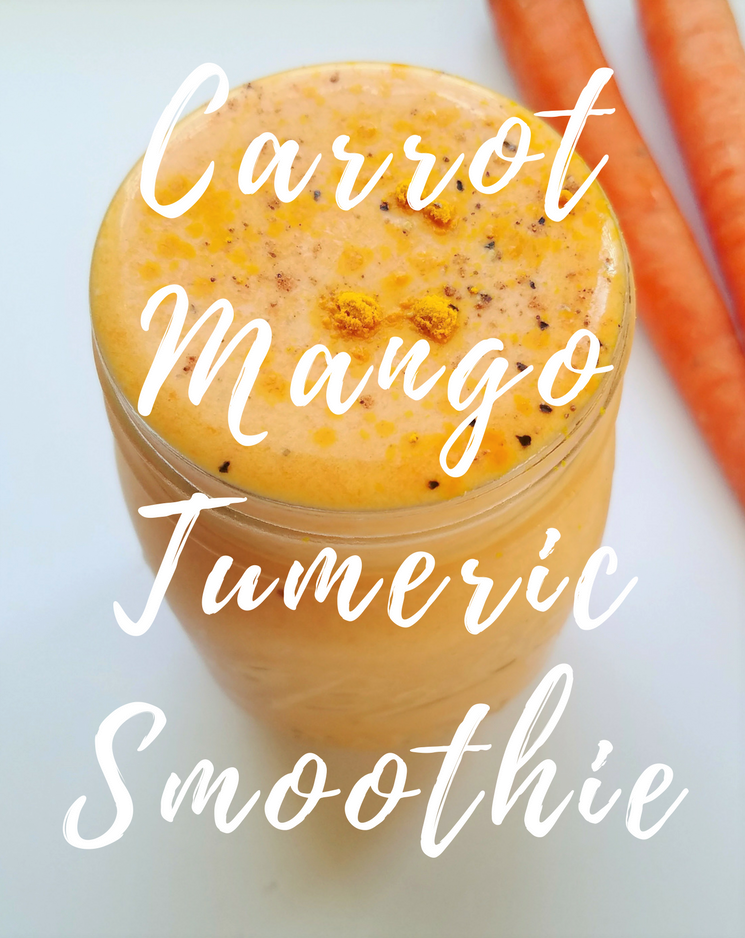 carrot mango tumeric smoothie