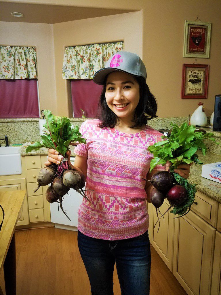 Farmers Market Beets in Hand