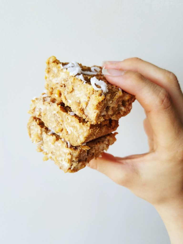 pumpkin coconut treat bars