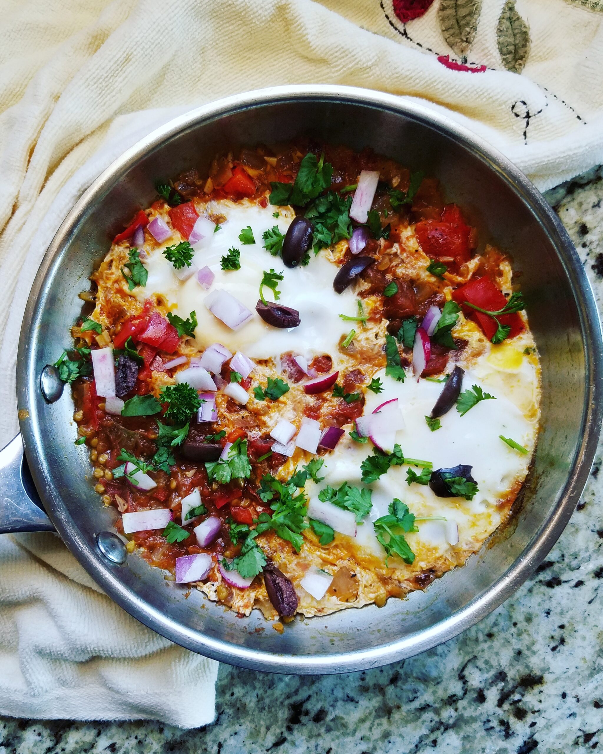 Fresh Shakshuka for One