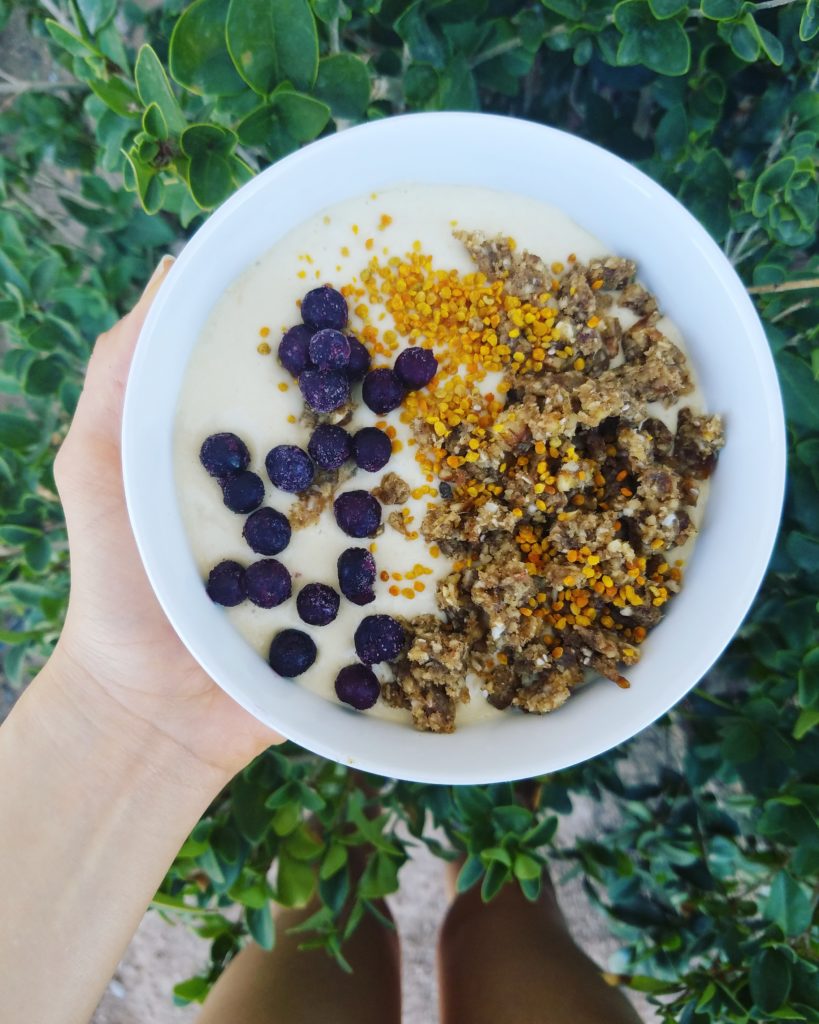 sweet and fluffy smoothie bowl