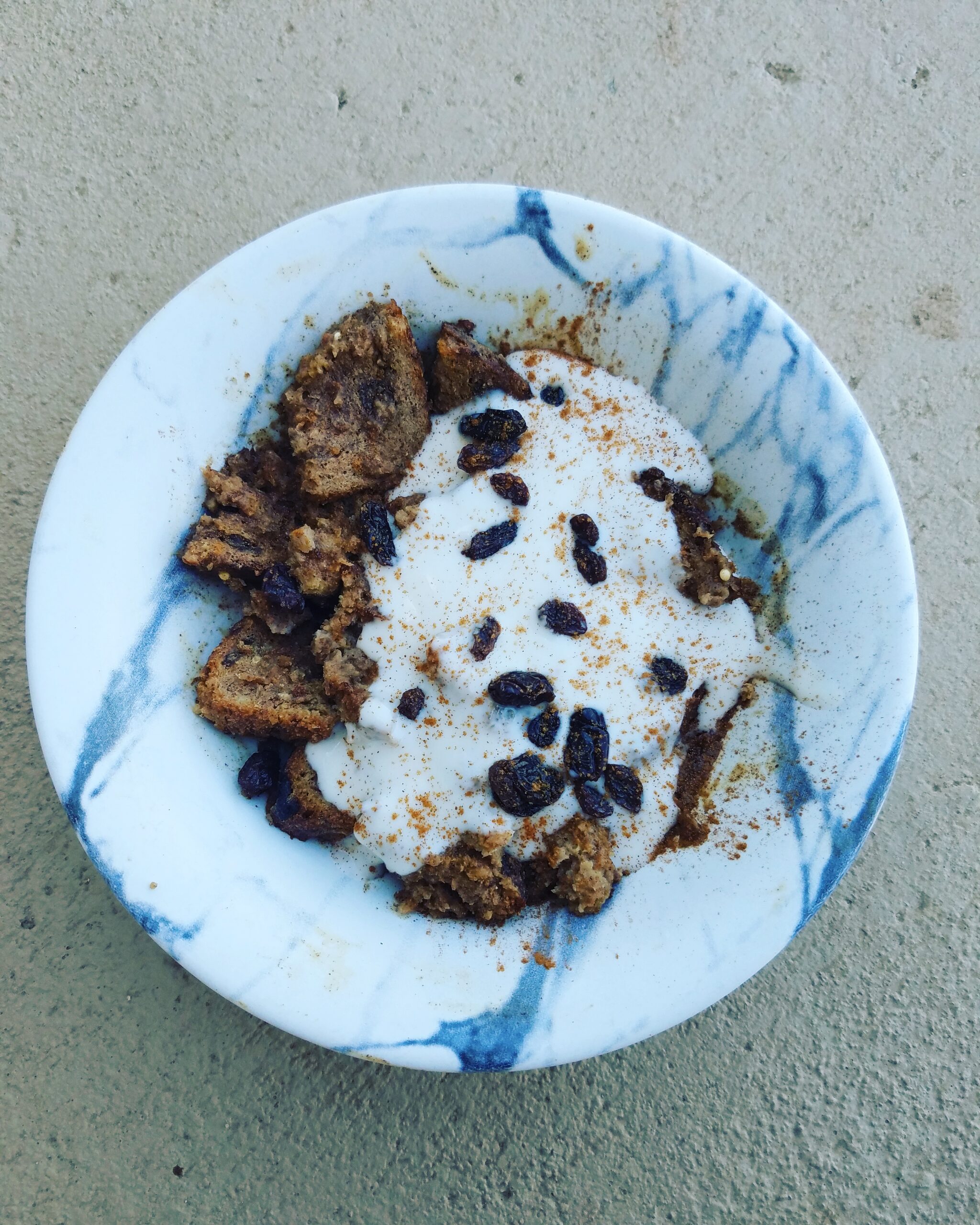 Single French Toast Bake in the Microwave (Egg-Free!)