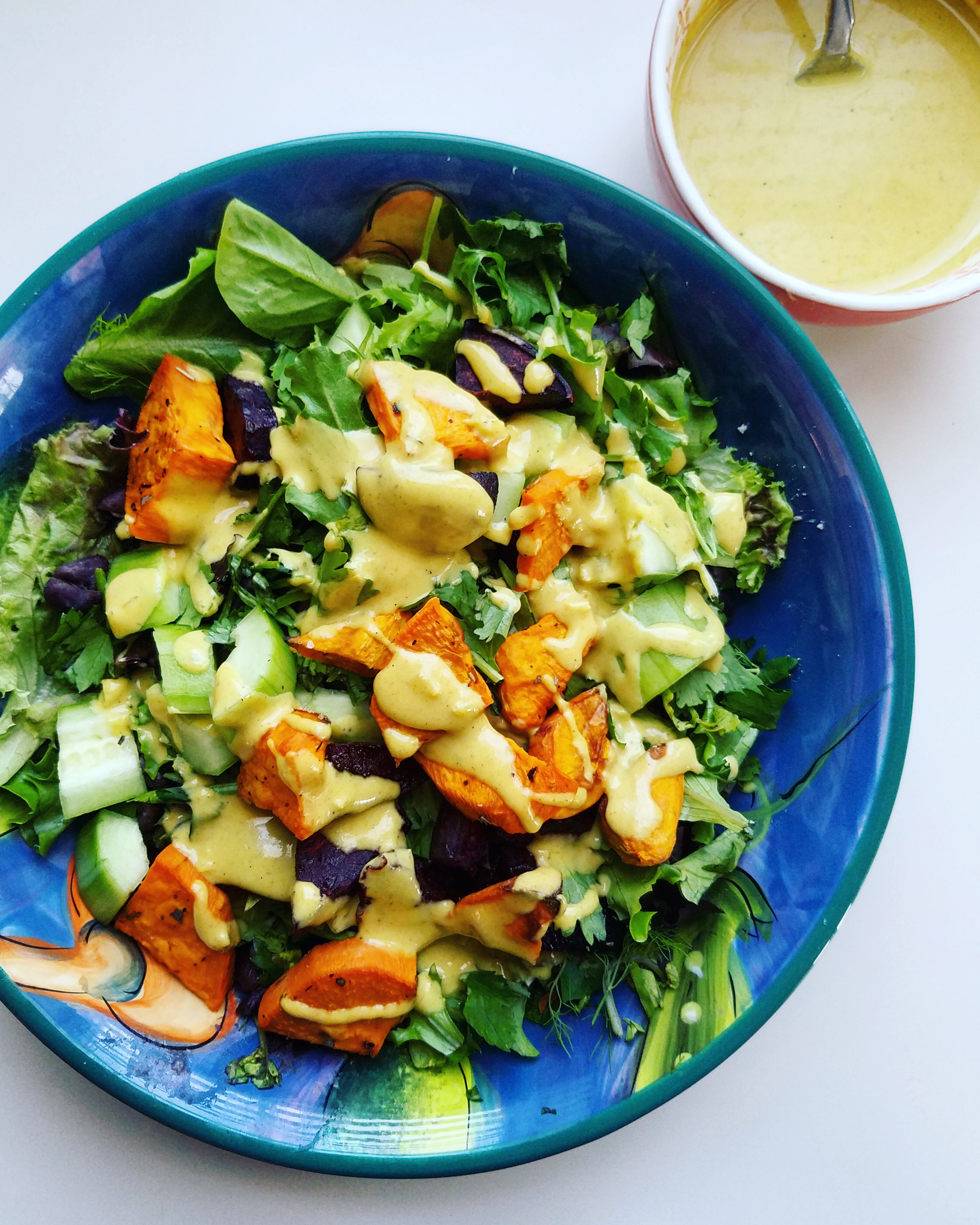 sweet potato cucumber salad