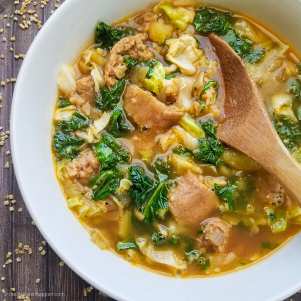 Sausage, Potato, & Kale Soup | Mel Makes It Happen