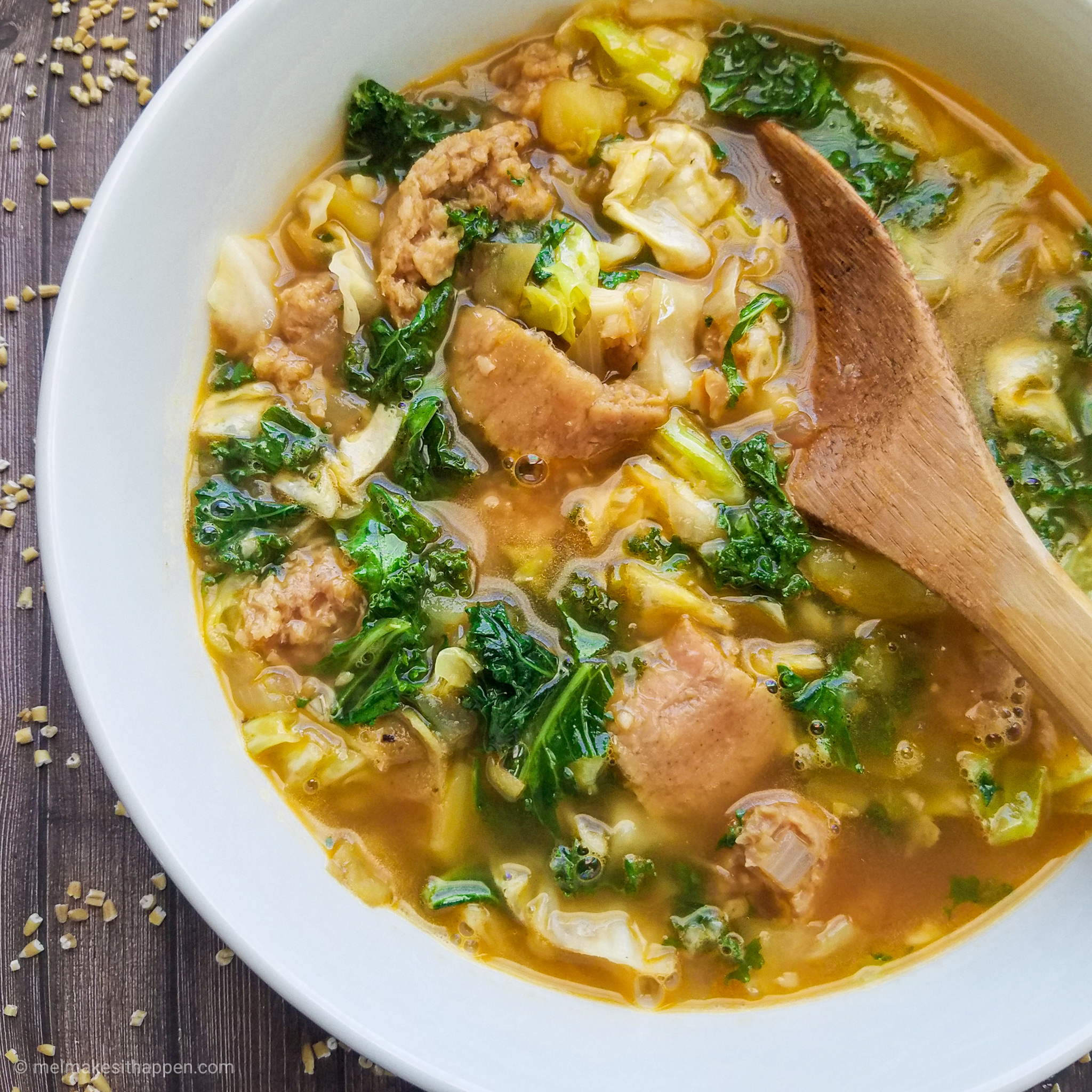 Sausage, Potato, & Kale Soup