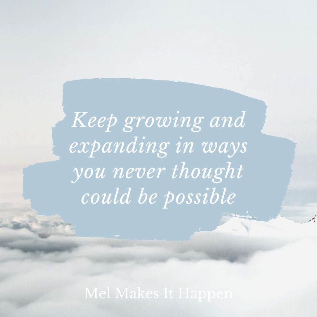 personal growth quotes and expansion mel makes it happen quote fear speaks 2020 reflections blog post