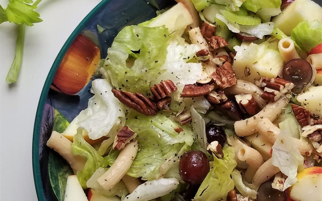 May Pole Day and a Fresh Salad with Pasta and Fruit